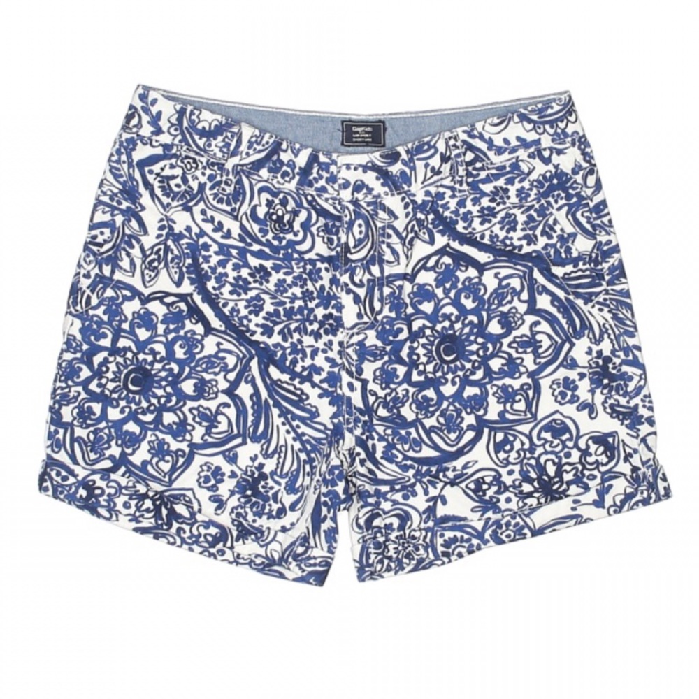 GAP Kids Shorts Midi Blue White Size 12 Girls